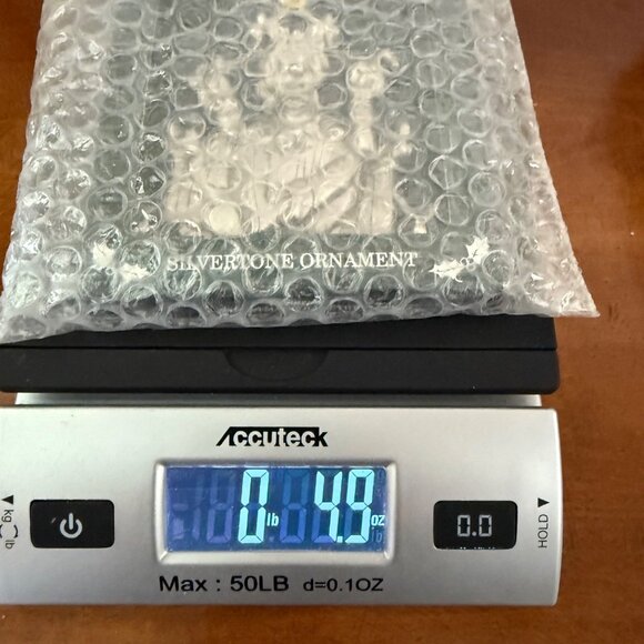 Disney Christmas Goofy Silvertone Ornament Original Box Made In USA Vintage 1989 - Picture 12 of 14